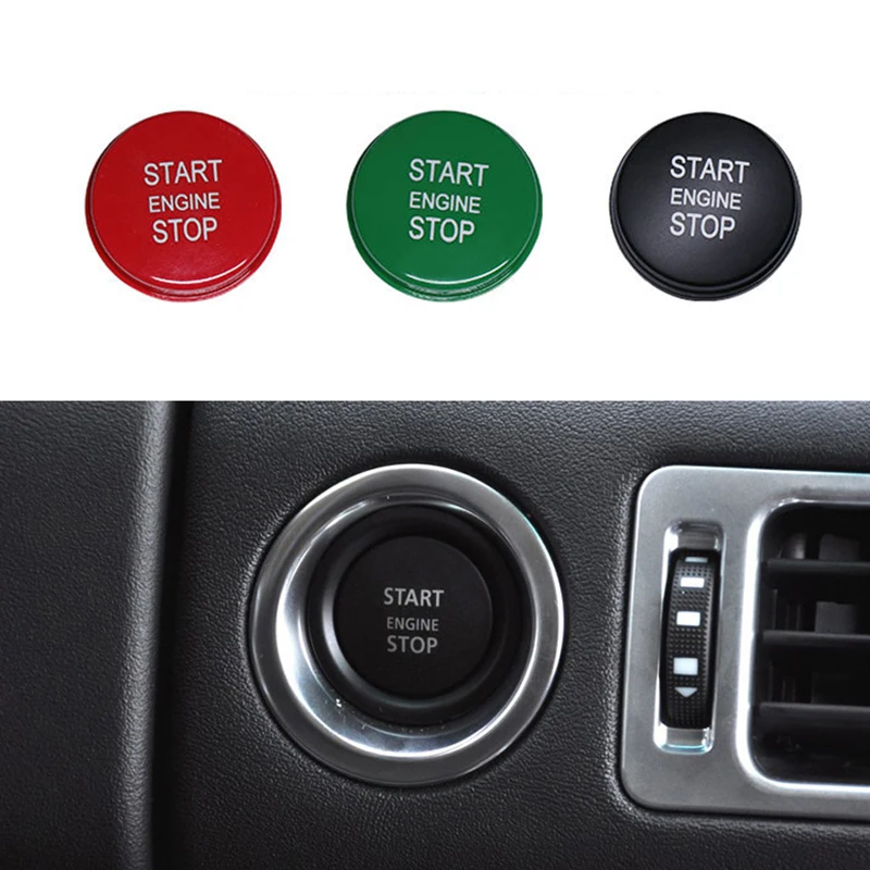 Car One-key Start Button Cover Engine Start Stop for Land Rover Freelander2  Discovery Range Rover Executive Edition 2010-2019