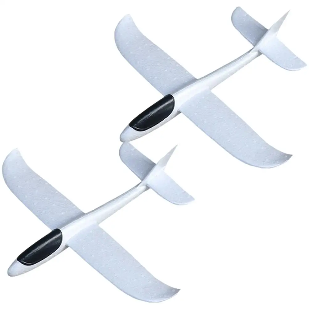

2 Pcs Hand Throwing Plane Foam Kit Unfinished Model DIY Crafts Gifts Kids Toys Painting Supplies Safe Reliable Odorless Non