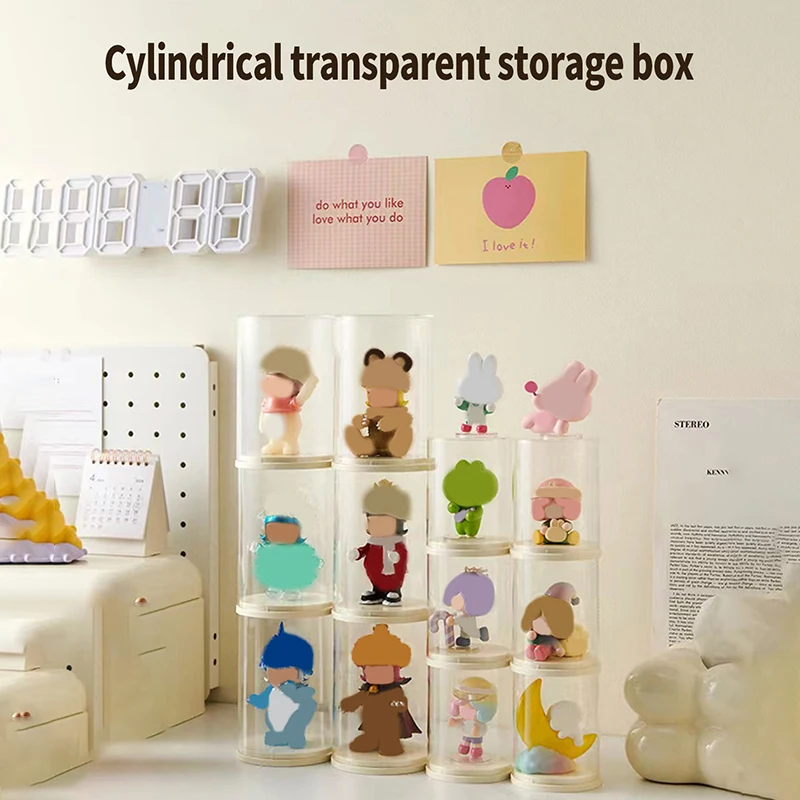 Kotak Penyimpanan Pajangan Kotak Buta Tahan Debu Transparan Akrilik Penyimpanan Mainan Buatan Tangan Lemari Pajangan Organisasi