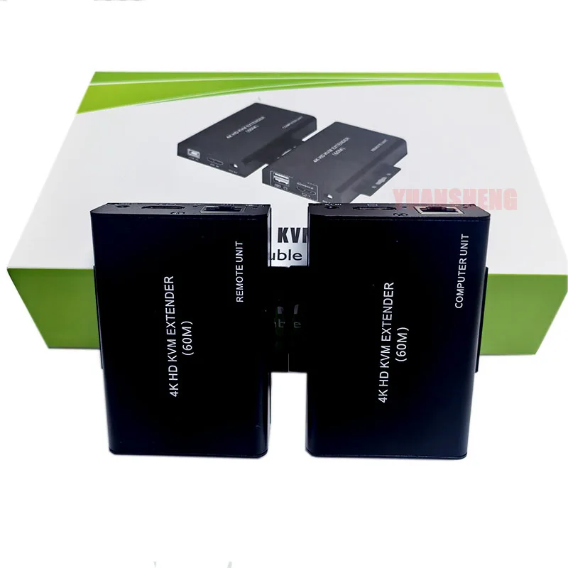 

4K 30 Гц 60M HDTV KVM удлинитель для HDMI через RJ45 Cat6 кабель HDTV KVM передатчик приемник комплект поддержка управления мышью и клавиатурой