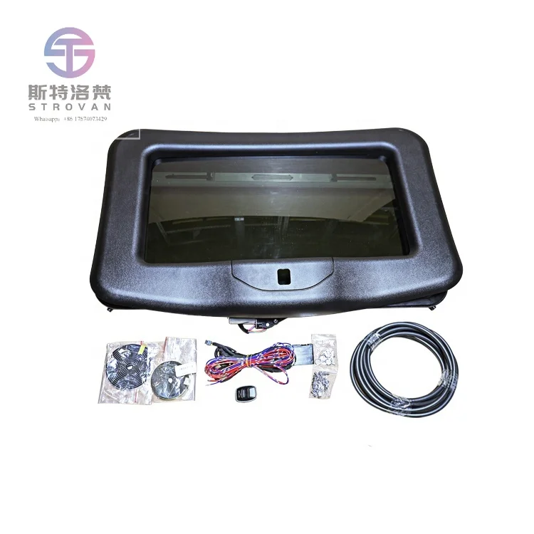 SH500 Auto Parts Sunroof Size 860*450mm  Electric Universal Sunroof Car Skylight Glass Pickup General Purpose Modified Sunroof