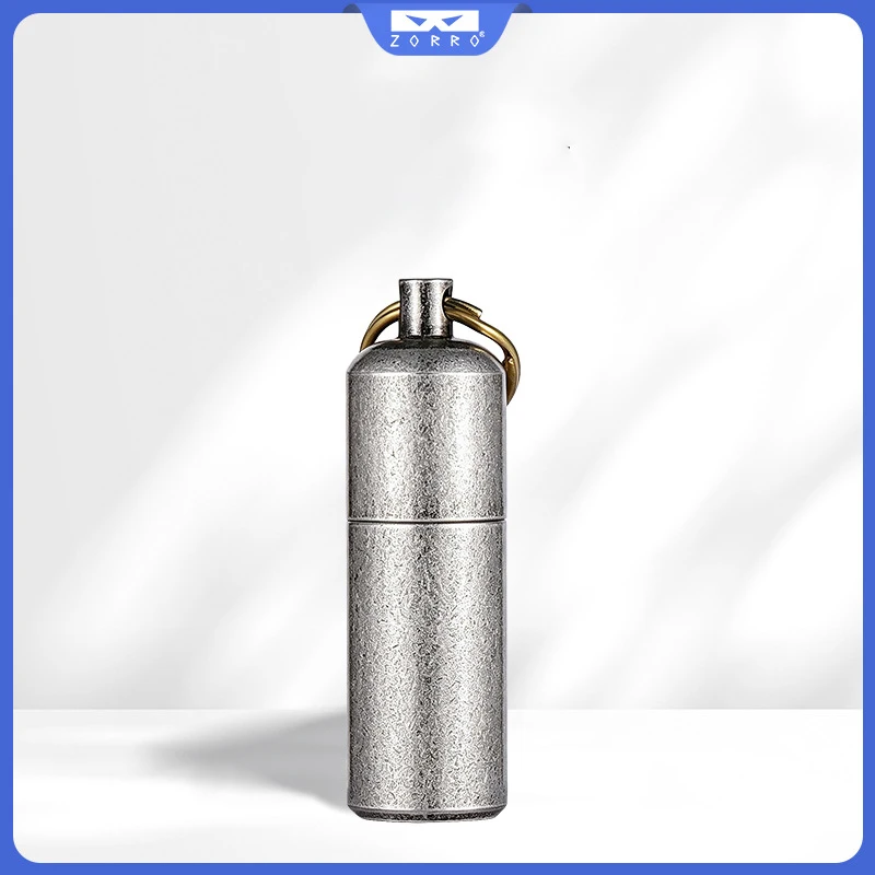 ZORRO Mini Peanut Kerosenes Lighter Pocket Tiny Keychain Petrol Lighter Portable EDC Small Tool Gift for Men Collectors