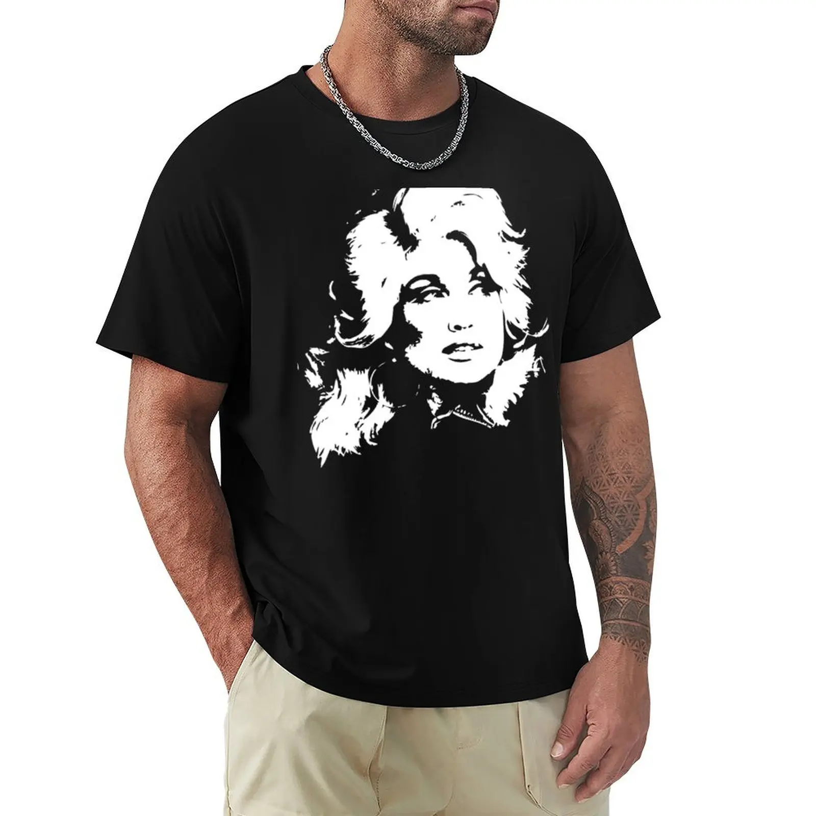 

Dolly Parton singer illustration T-Shirt anime t shirts graphic t shirt vintage slim fit t shirts for men