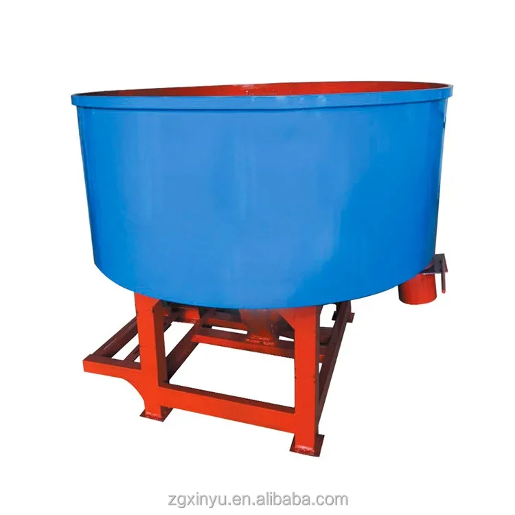 Popular high quality low investment simple and easy to operate soil and concrete JQ350 pan mixer