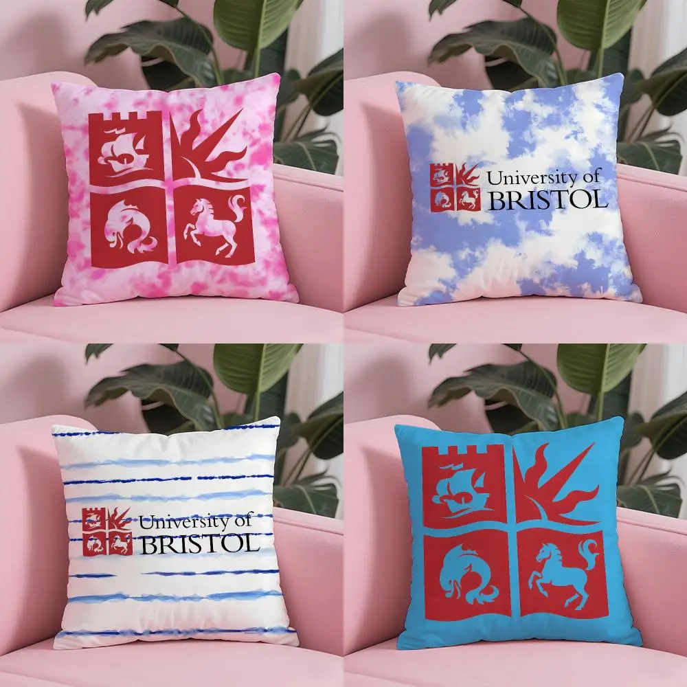 University Of Bristol Cushion Cover Sofa Cushion Cover Personalized Gift Living Room Home Decor Pillow