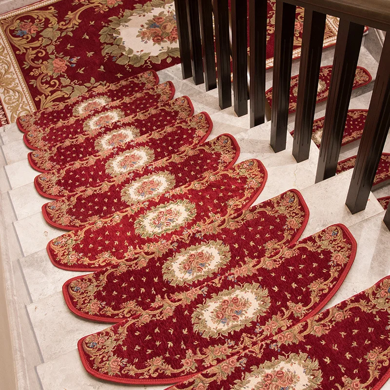 Non-slip Staircase Carpet Staircase Carpet Door Mat Steps Runners Stair Mats Decorative Self-adhesive Mat