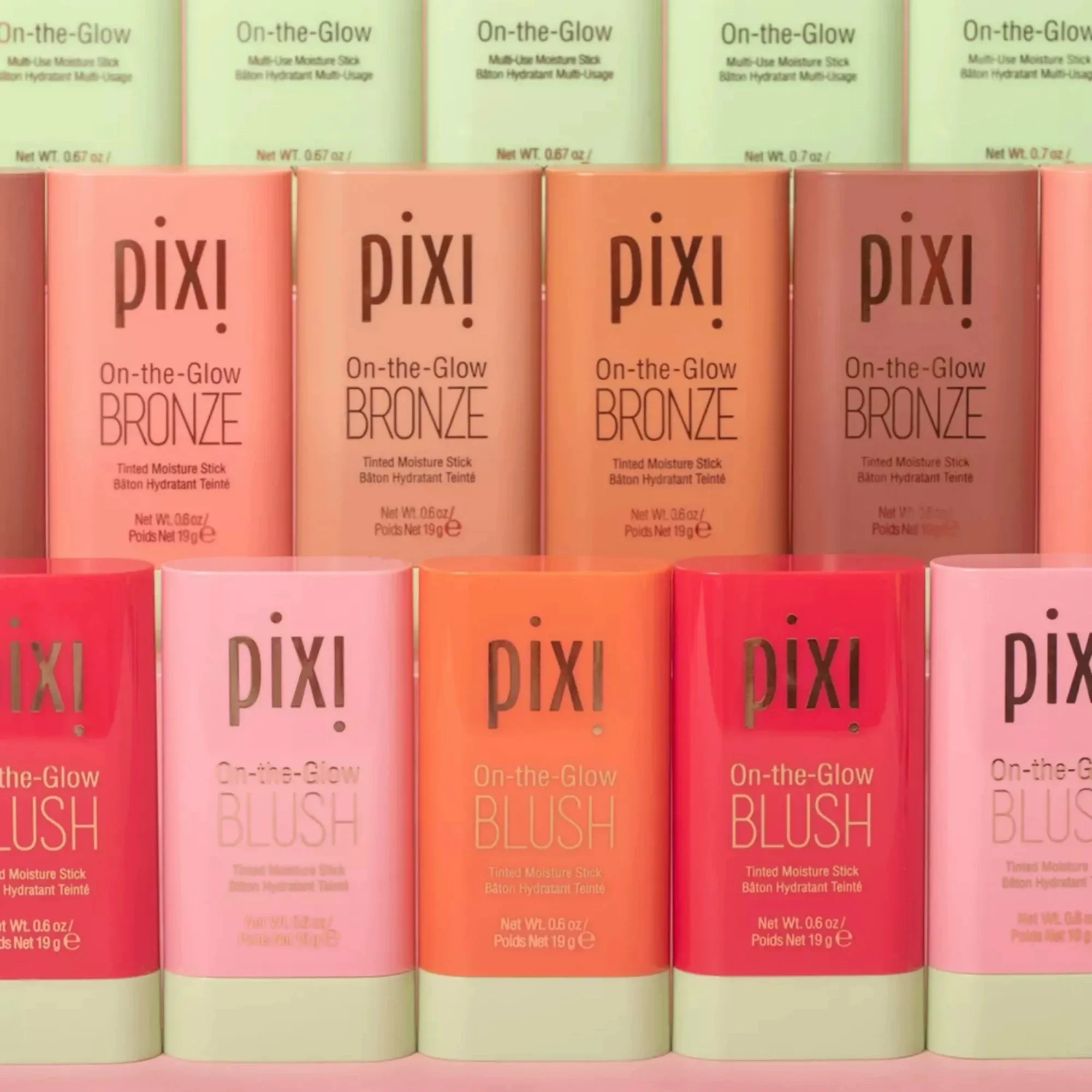 Pixi-rubor en barra para mejillas, colorete facial, crema duradera, alta Color, resistente al agua, brochas de maquillaje, brocha para base