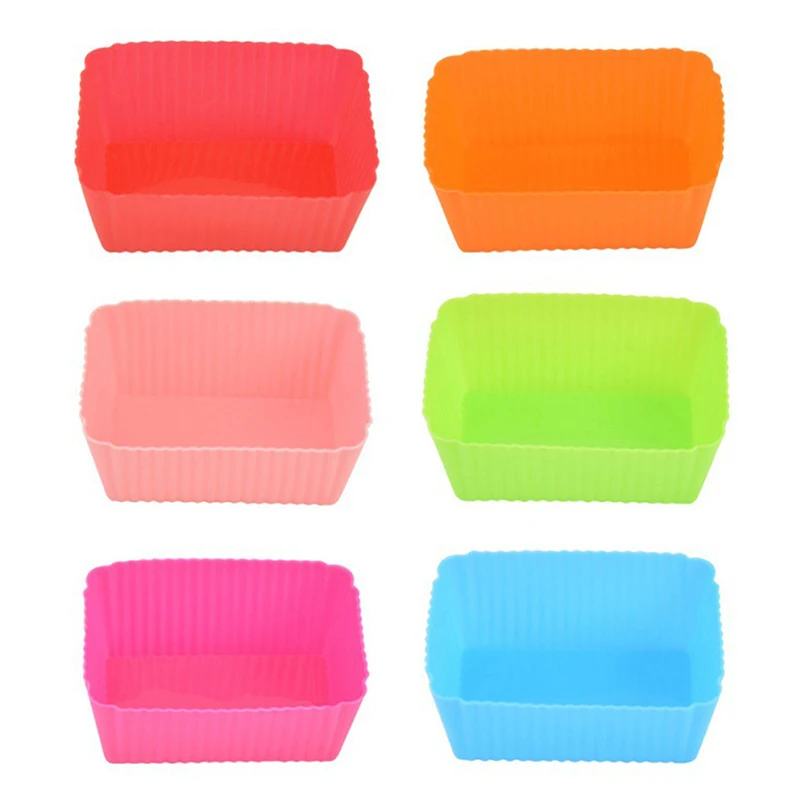 6PCS Cake Mold Sili…