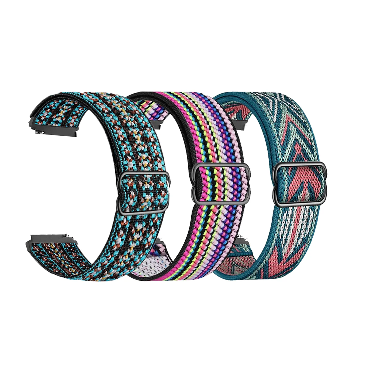 18/20/22mm verstelbare elastische nylon band voor Garmin Venu 4/3/2/Sq 2/Forerunner 255/265/245/955/Vivoactive 4/4S sportband