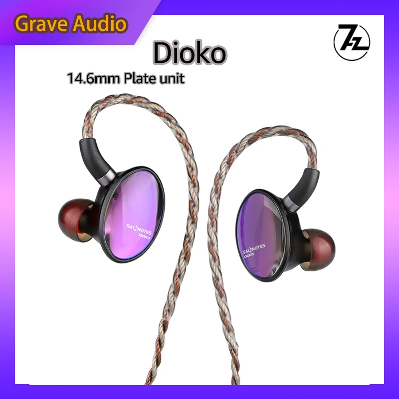 

7HZ Crinacle Salnotes Dioko 14.6mm Planar Diaphragm Driver In Ear Earphone HiFi Music Headphoens Detachable Cable 7HZ