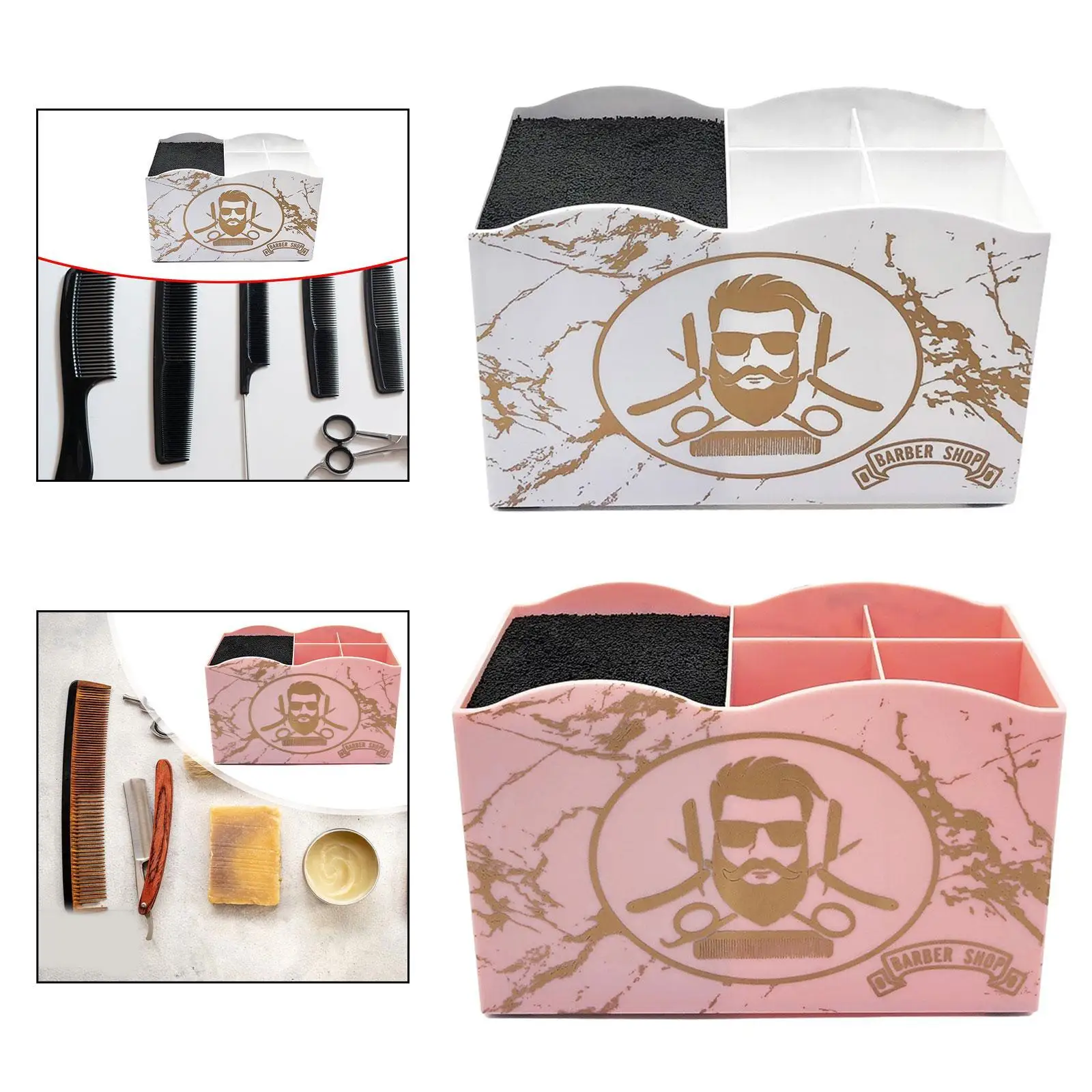 Barber Scissors Holder Box Barber Tools Holder for Pet Groomers Hairdressers