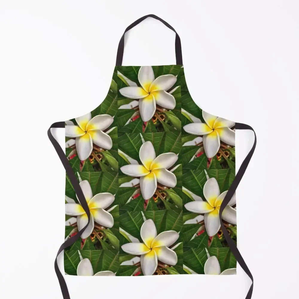 

Plumeria Apron Kitchens Woman waterproof for women Ladies Apron