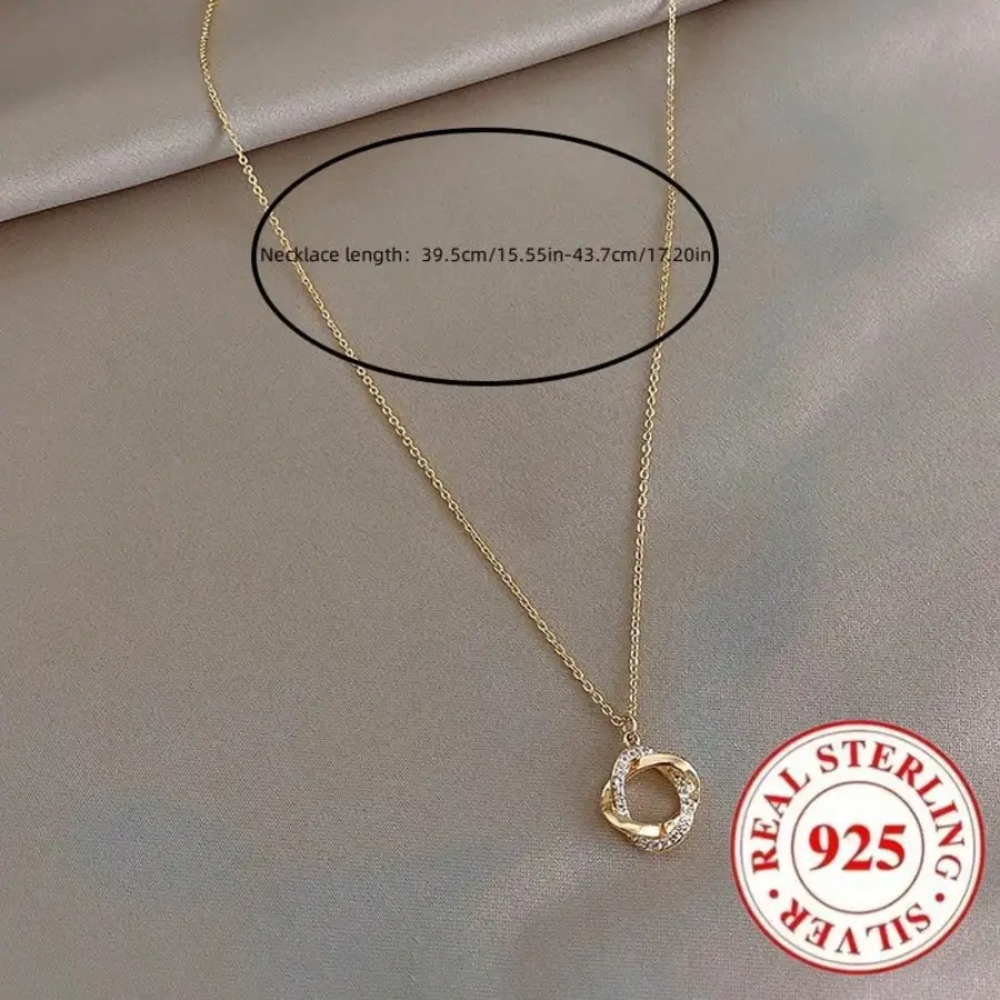 

Модное ожерелье с подвеской из фианитов, сверкающая многослойная цепочка, изящное и стильное, для повседневной носки и вечеринок