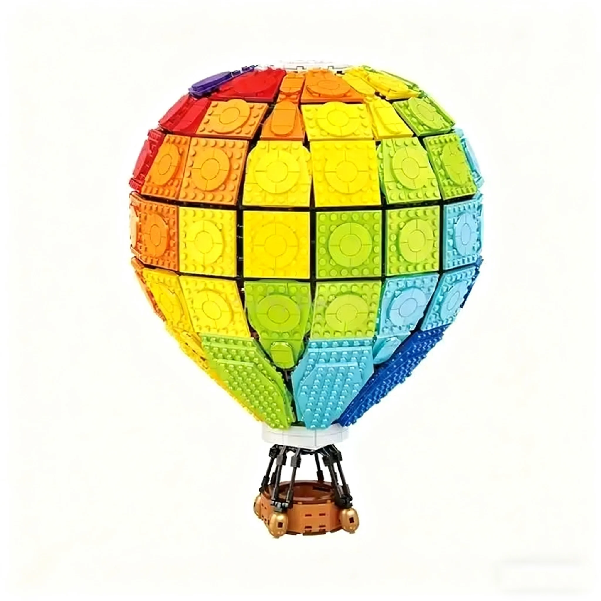 Novo moc c002 2550 pçs balão fiesta balões de ar quente modelo blocos de construção tijolos educacional puzzle brinquedo presentes de aniversário de natal