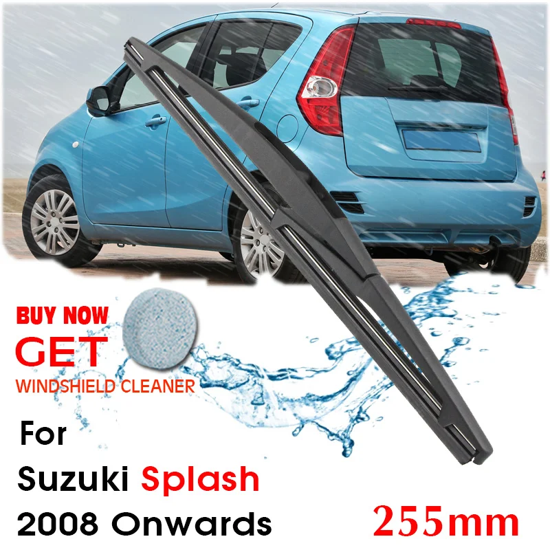 

Car Wiper Blade Rear Back Window Windscreen Windshield Wipers Auto Accessories For Suzuki Splash Hatchback 255mm 2008 Onwards