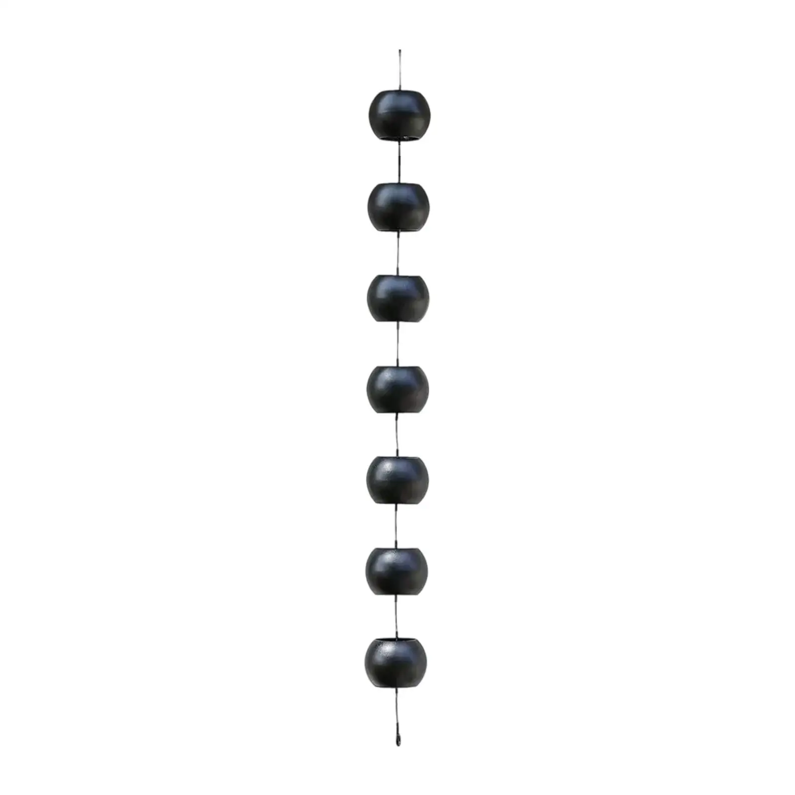

Ball Shaped Rain Chain Water Chain 39.37in Downspout Rainwater Gutter Guide Rainwater Catcher for Outdoor Home Yard Backyard