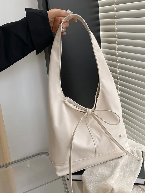 

Casual Large Capaci Women's Tote Bag Underarm Single oulder Bag Korean Sle Knot Versatile Commuter Bag