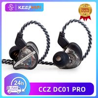 CCZ DC01 Pro in Ear Monitor for Singer Musicians,110db 22Ω Professional IEM Earphones, iems for Gaming, Heavy Bass Wired Earbuds