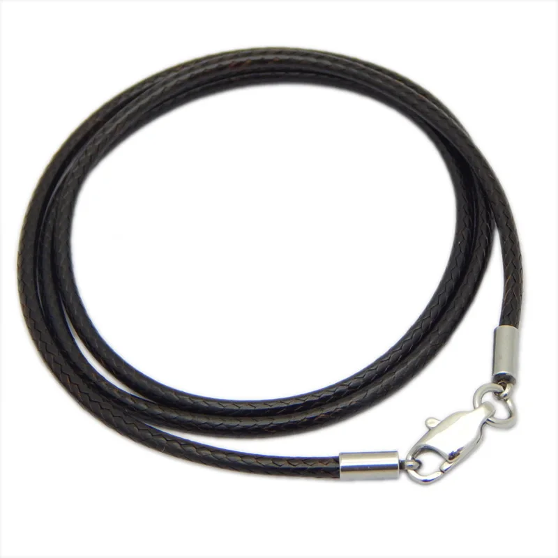 Black Braid Wax Cord for DIY Jewellery Making