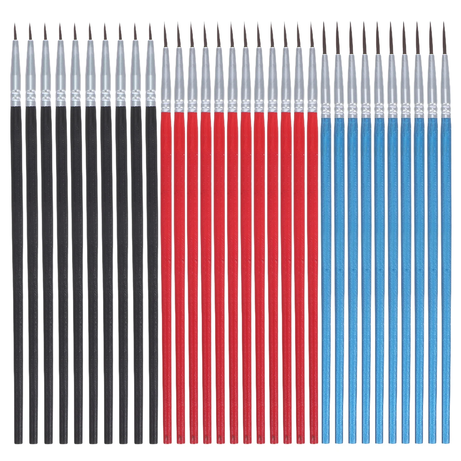 30 個ライナーブラシプロフェッショナルファインディテールナイロンブラシセット水彩画 DIY アートクラフトポータブルペイントパーティーツール