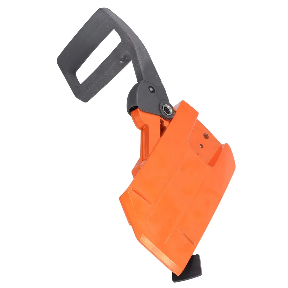 

ABS and Iron Chainsaw Cover Compact Side Mounted Chain Brake Handle Easy Installation Orange for Husqvarna 61 66 266 268 272XP