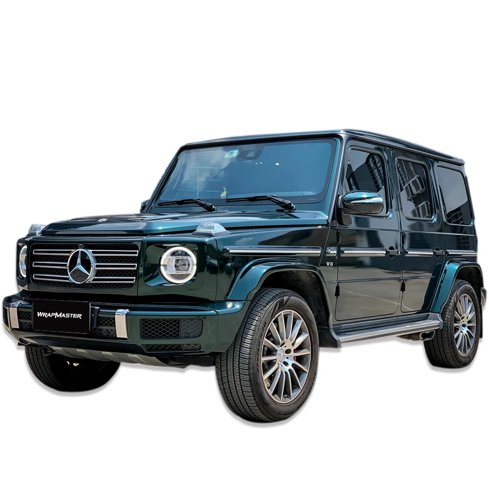 PET Gloss Metallic Vinyl Roof Wrap Protective Paint Coating Cast Vinyl Wrap Emerald Green