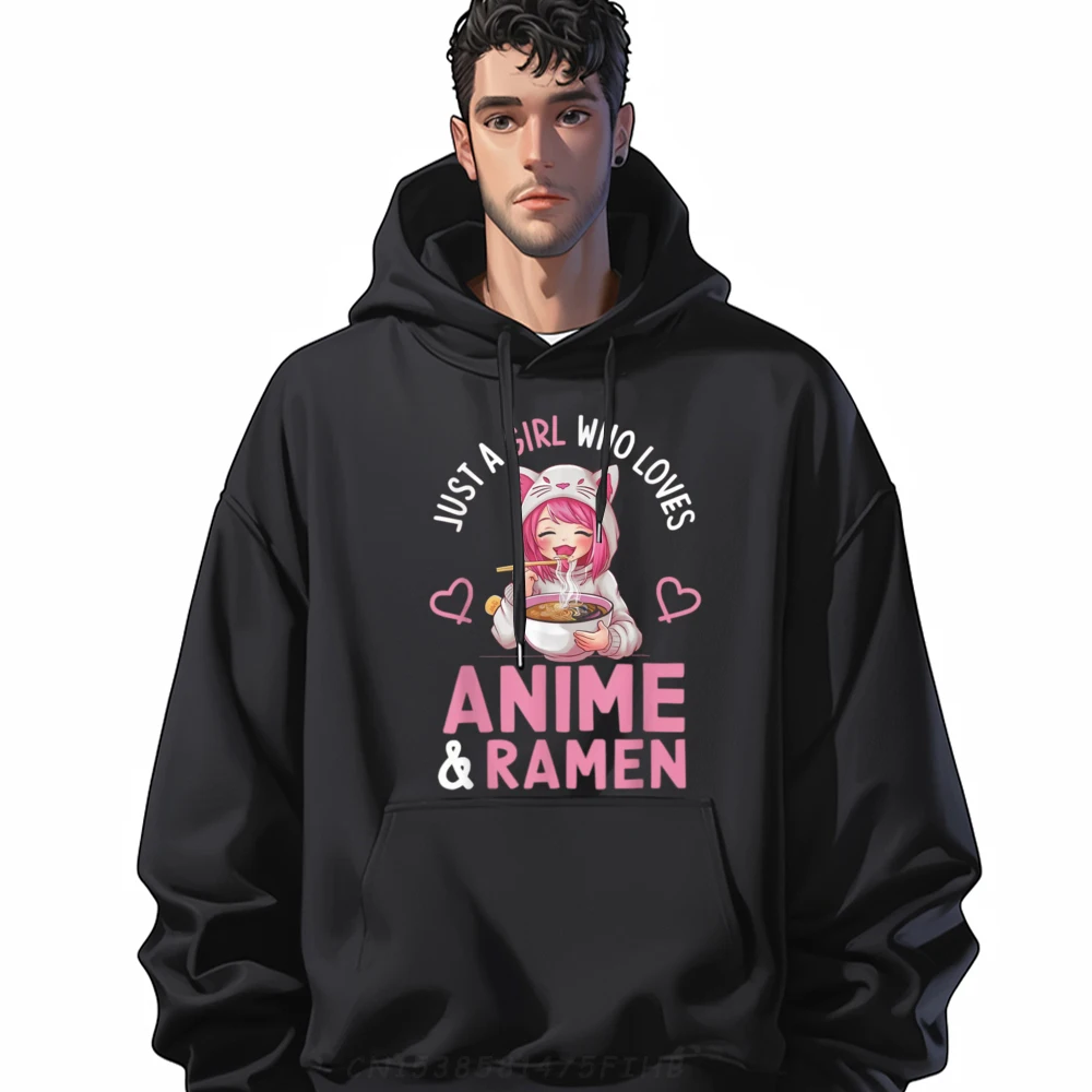 

Just a Who Loves and Ramen Bowl Japanese Streetwear Skin-friendly and soft Men's Oversize Long Sleeve Vegan