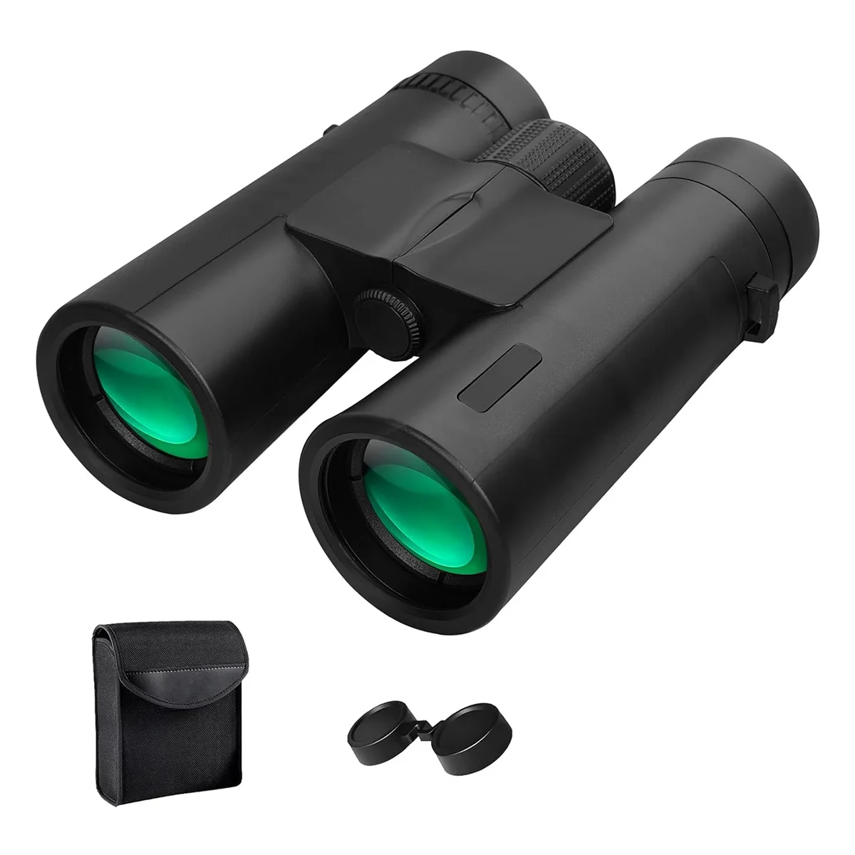 12x42 High Power Binoculars with Phone Adapter Waterproof Low Light Vision Binoculars for Bird Watching, Hunting, Travel