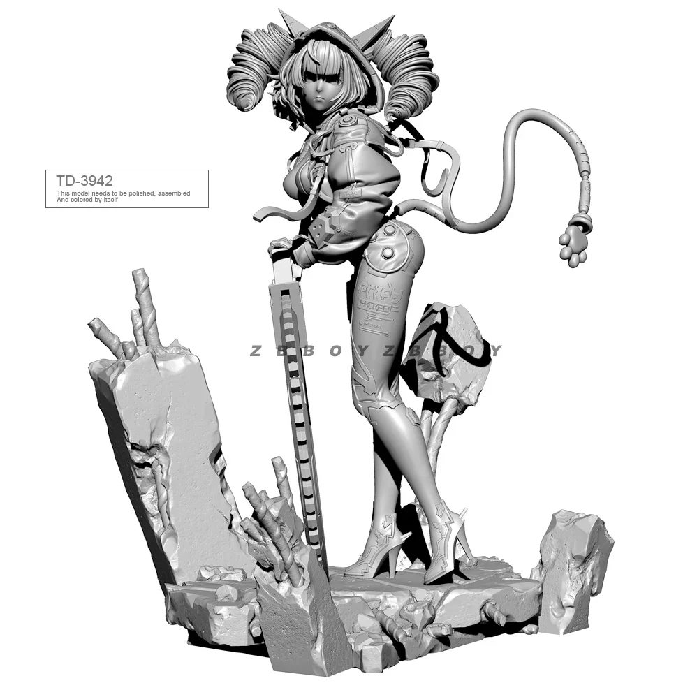 Analyste de modèles en résine bricolage figure incolore et TD-3942 auto-assemblé