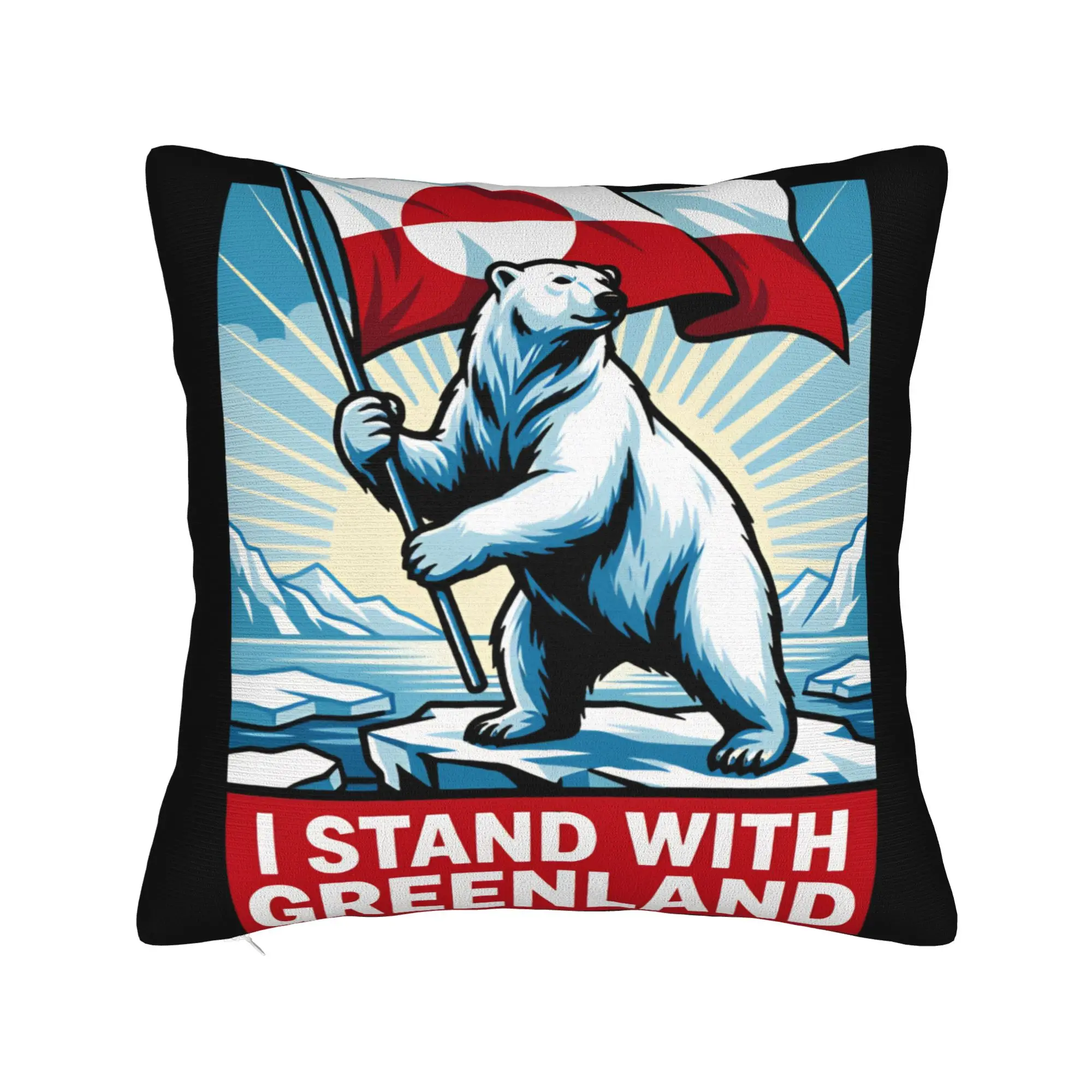 Greenland Pillow Case  Fashion Pillow Cover Square Pillowcases For Chair Sofa Home Decor