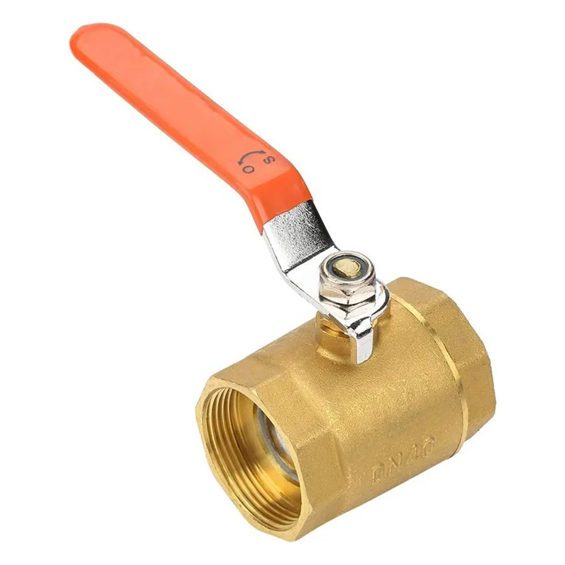 

Valve, Thread Valve ShutOff Valve DN40 1-1/2BSP Brass Pipe Valve 1.6MPa for Water Oil Gas