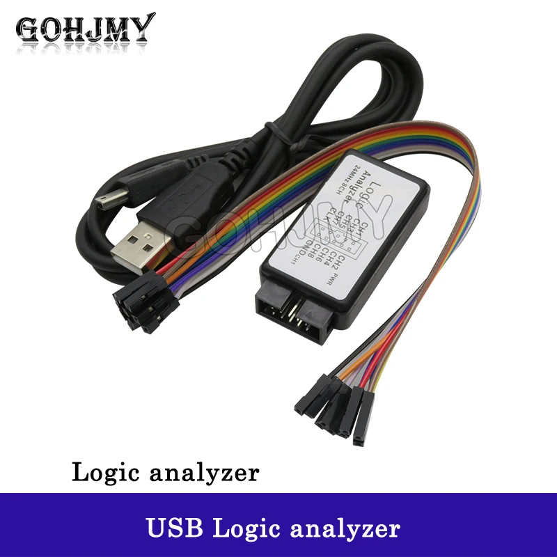 USB Logic analyzer single chip is suitable for ARM FPGA debugging, 24M sampling, 8 channels