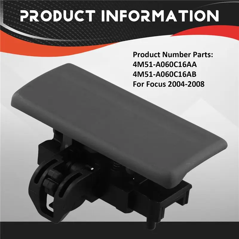 AB16-Car Glove Box Catch Lock Handle 4M51-A060C16AA 4M51-A060C16AB For Ford Focus 2004-2008 Toolbox Latch Striker