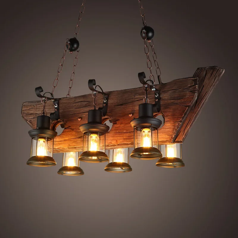 american retro country led lustre de madeira criativa loft bar cafe restaurante estilo industrial lampadas decorativas 01