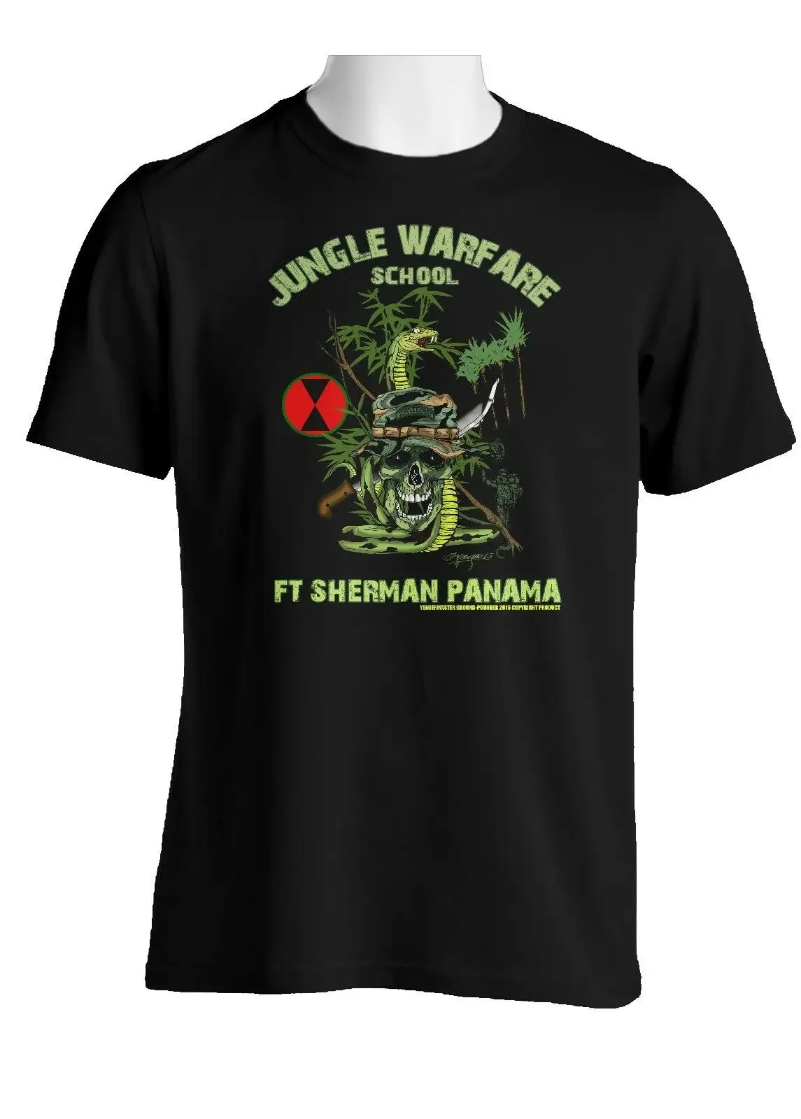 7th Infantry Division Jungle Master Individuation Graphic T-Shirt 100% Cotton O-Neck Short Sleeve Casual Mens T-shirt Size S-3XL