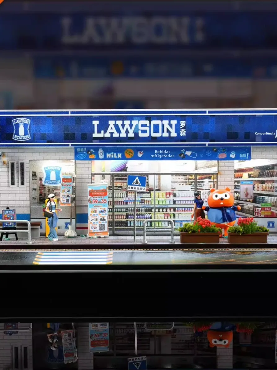 creative-miniature-scene-model-lights-version-building-model-desktop-decoration-new-arrival-rosen-convenience-store