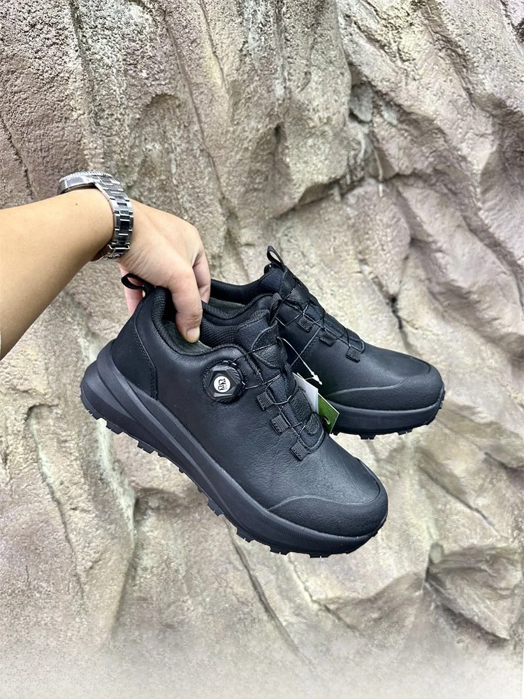

Premium Top Layer Cowhide Men's Running Shoes Outdoor Climbing High End Mountaineering Shoes Lightweight Casual Footwear