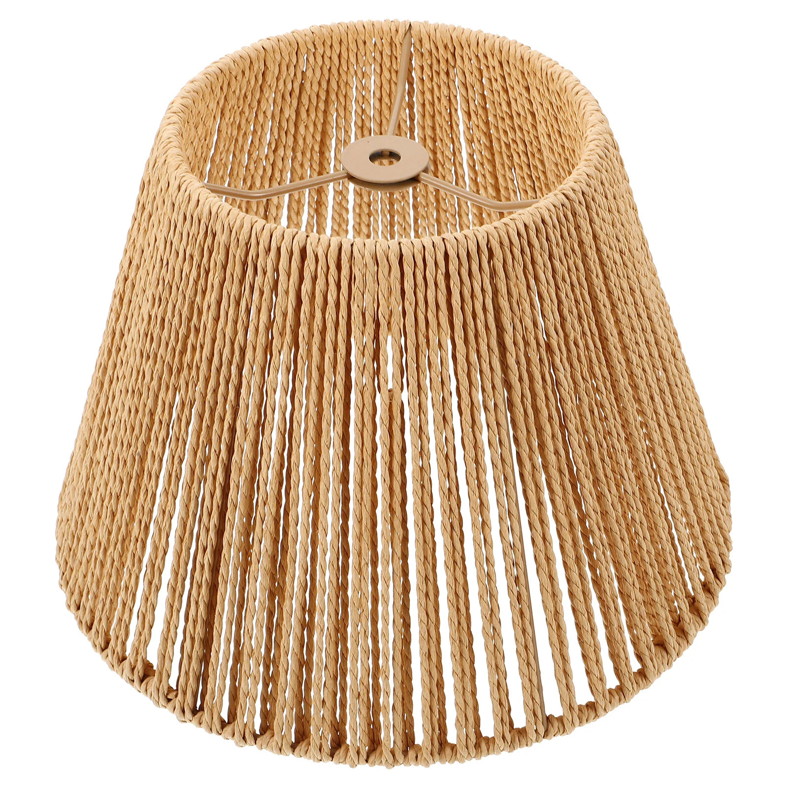 

Vintage Rattan Lamp Shade Boho Bell Lamp Shades for Table Lamps Woven Lampshade Replacement Wall Sconces Light Rustic Lamp