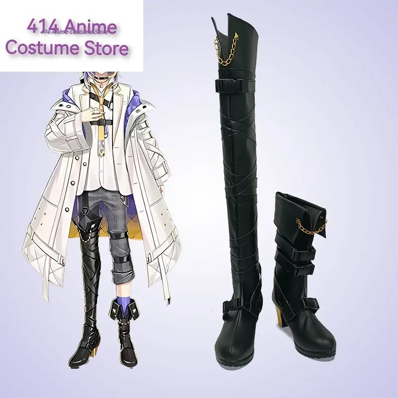 

New Anime Hololive Vtuber Aster Arcadia Cosplay Boots Shoes Halloween Aksesori Dibuat Sesuai Pesanan