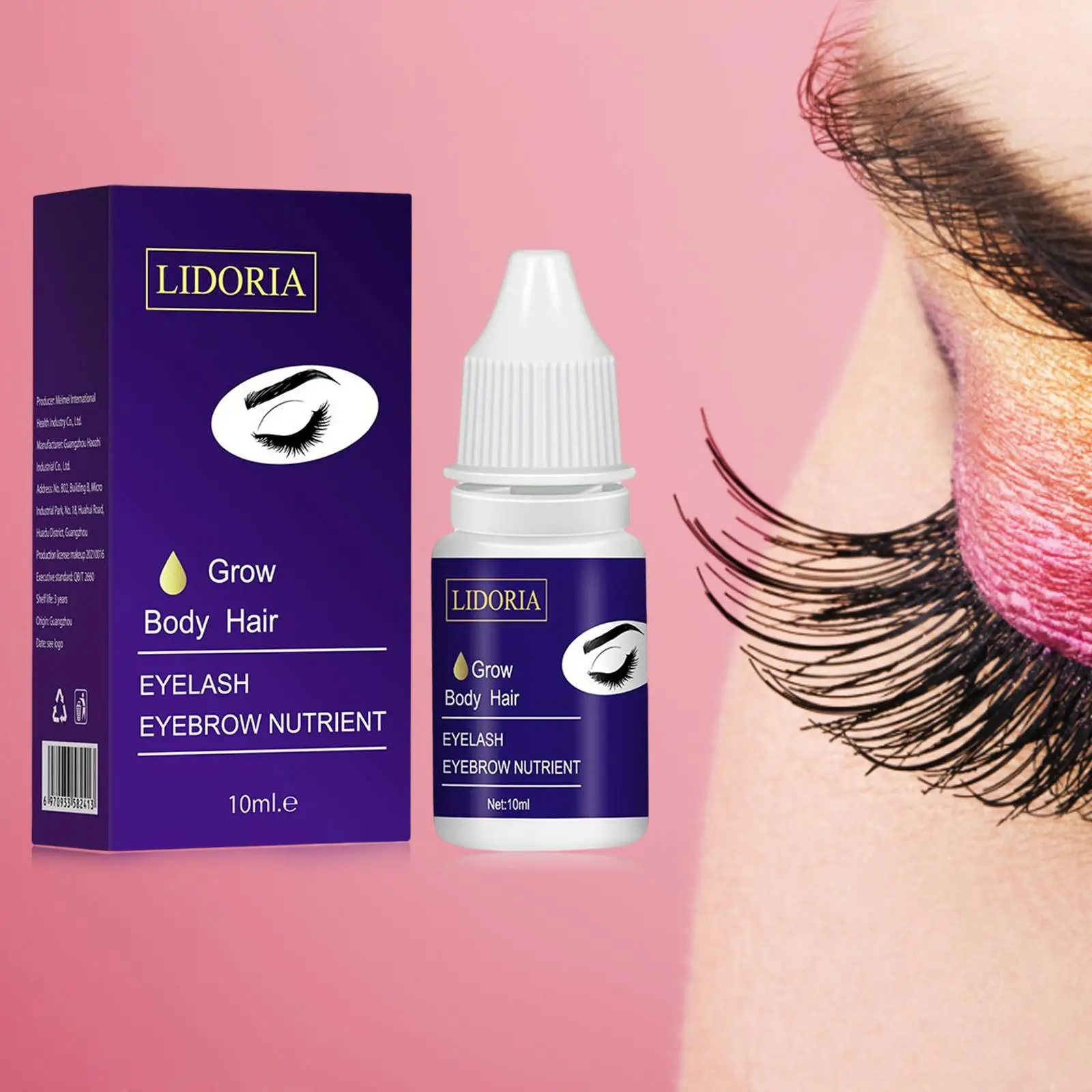 Eyebrow Growth Serum Nourishing Follicles Lashes Enhancer Thick Eyelash Nutrition Liquid Extension Thicker Healthier 2024