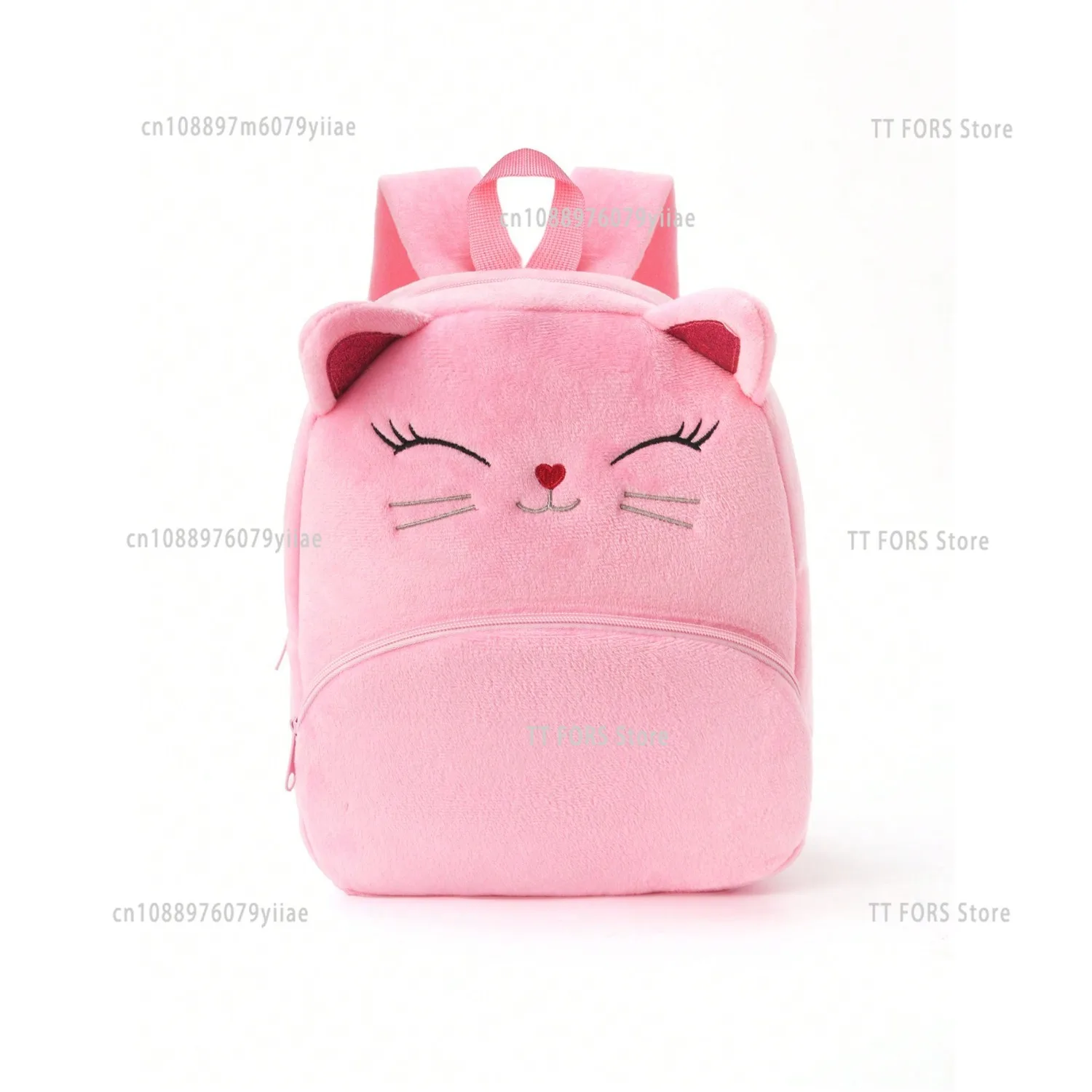 Cartoon Multicolor Animal Children's Backpack Large Capacity Plush Backpack Kindergarten Boys Girls Backpack Gift