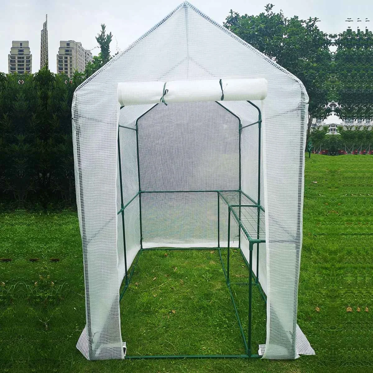 Greenhouse With Shelf Cover PVC Material Plants Flower House Outdoor Tent House Waterproof Cold resistant 186x120x190cm