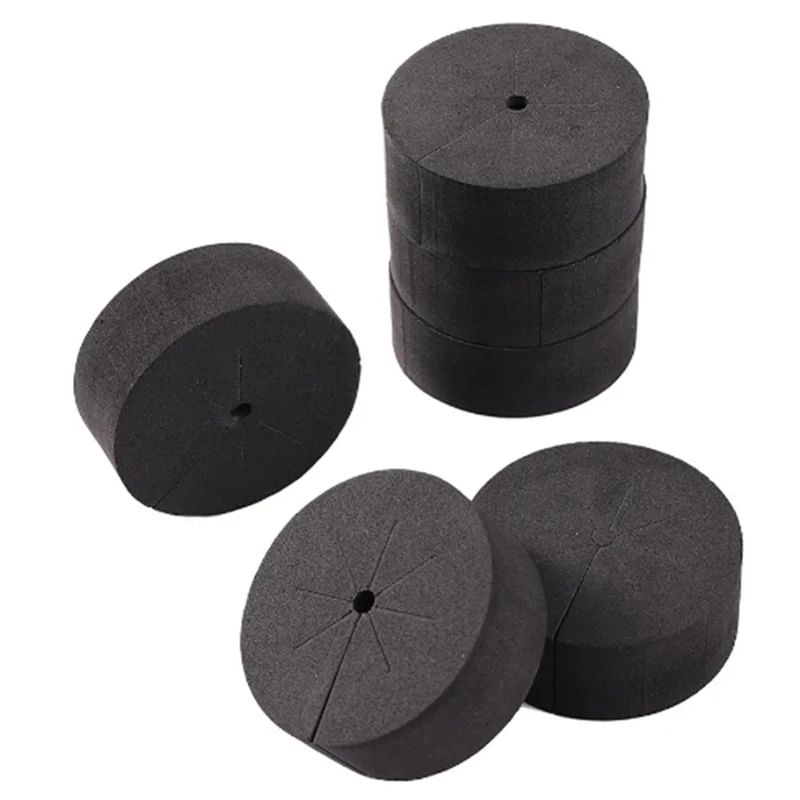 120Pcs Garden Clone Collars Neoprene Inserts Sponge Block for 2 Inch Net Pots Hydroponics Systems and Cloning Machines