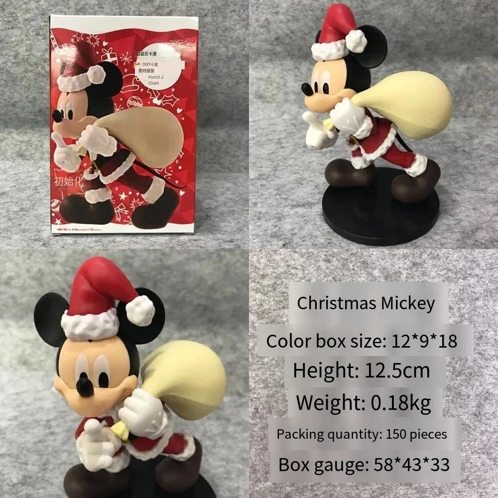 Minnie Mickey Mouse Action Figure GK Model Toys Santa Mickey Devil Minnie Mummy Mickey Figuras Decoration Accessories Kids Gift