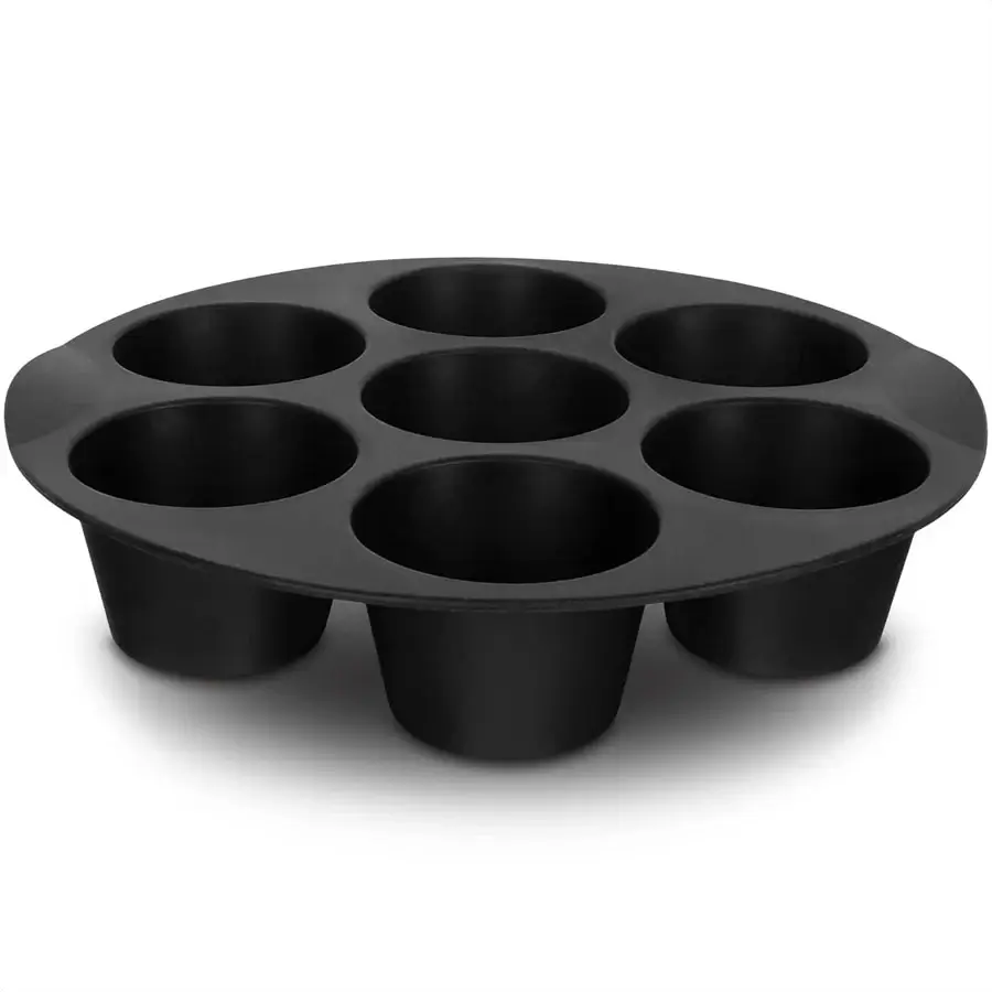 7 Inch 7 Cups Airfryer Silicone Muffin Pan Cupcake Mold for 3.5 to 5.8 L Air Fryer Accessories Non Stick Mini Cake Mould