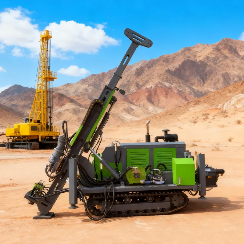 RC Reverse Circulation Drilling Rig 200m Deep Drill Machine Diesel Crawler Type for Hard Rock Sampling & Mineral Exploration