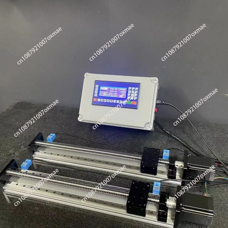 Double Track Screw Slide Module, Two-axis Cross Arbitrary Combination Controller Positioning Timing Speed Control
