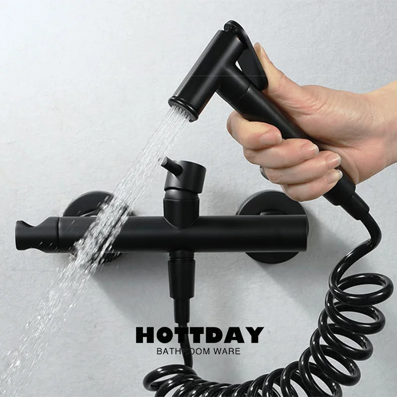 

Набор распылителей для туалетного биде, распылитель для горячей и холодной воды, смеситель для душа, биде, пистолет высокого давления, латунный смеситель для биде двойного назначения