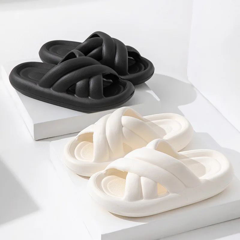 Thick Bottom Women's Slippers Home Non-slip Comfortable Couple Sandals Fashion Indoor Household Bathroom Man Women Slippers