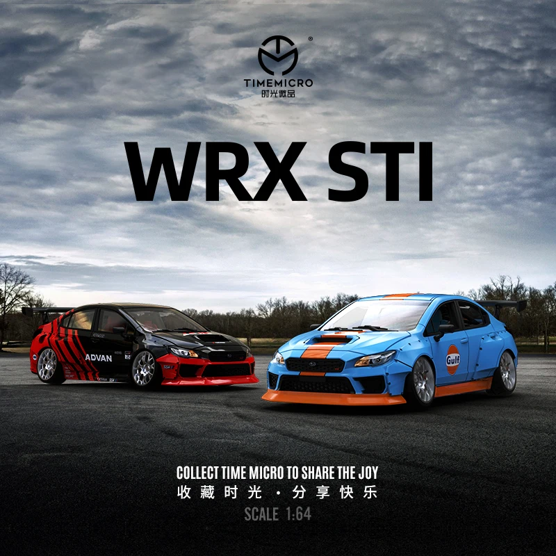 

TimeMicro 1:64 WRX STI ADVAN Figure version alloy car model